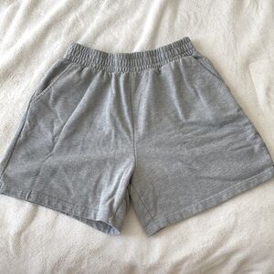 grey lounge shorts, can be paired with anything, super comfy